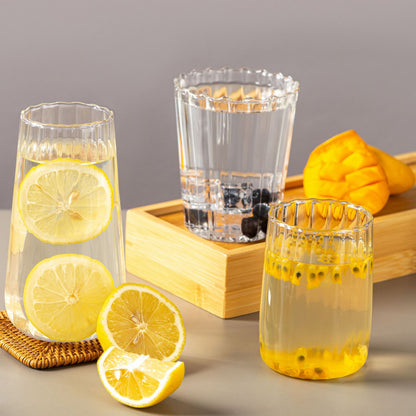 ins style heat-resistant transparent texture cup