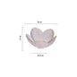 Creative Hammered Gold Petal Transparent Glass Bowl