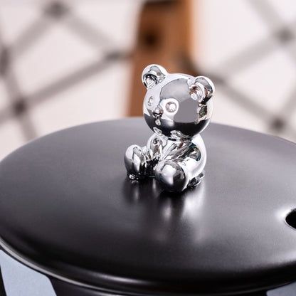 Fashionable electroplating bear ceramic cup