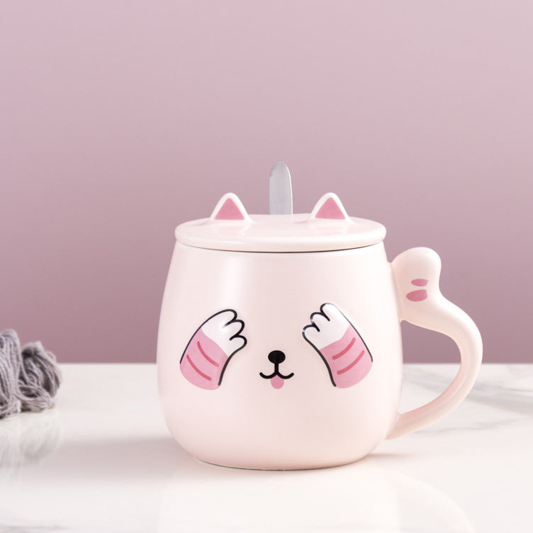 Creative cute three-dimensional cat mug