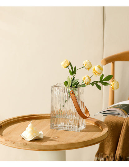 handbag glass vase