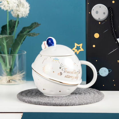Astronaut Dream Planet Embossed Cup