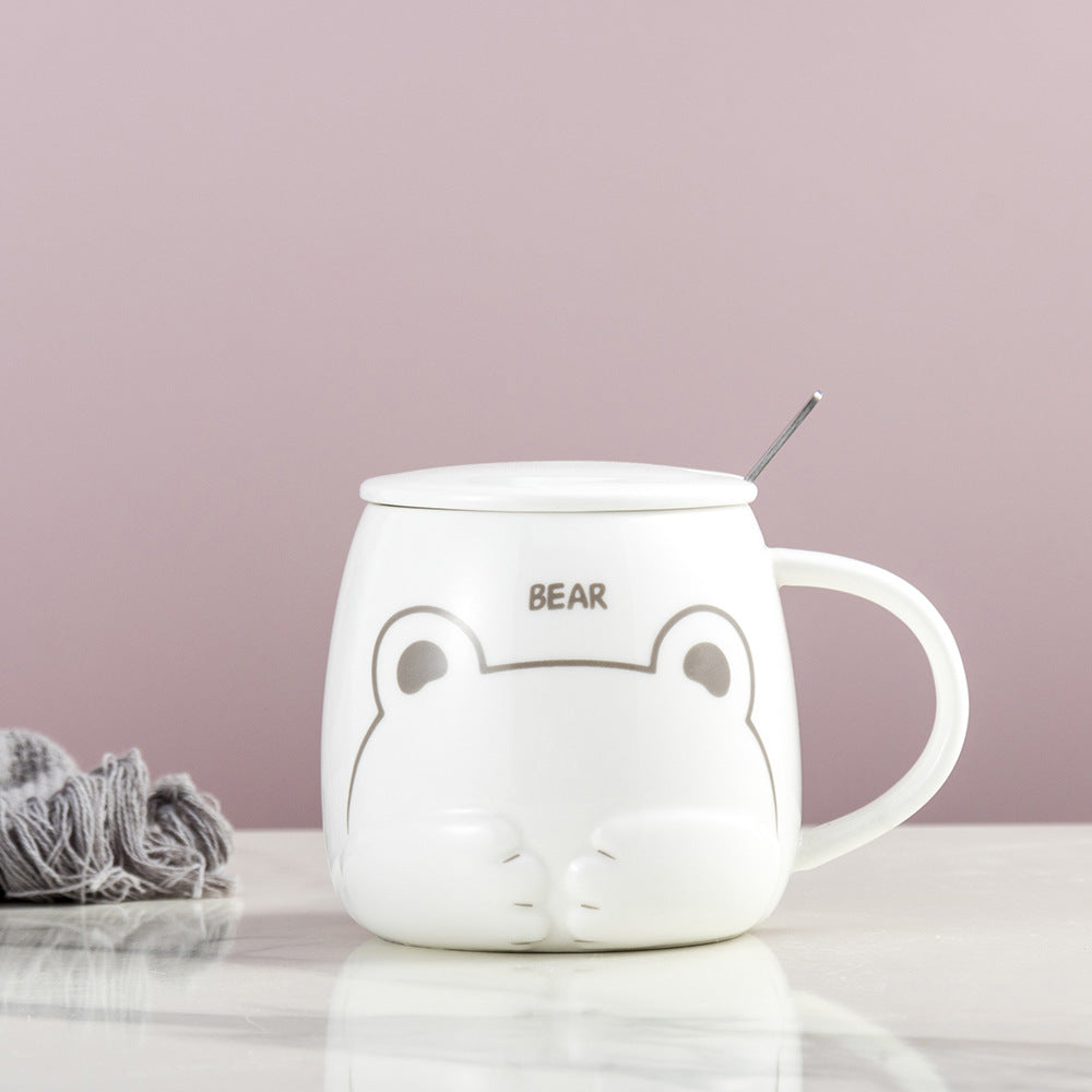 Shy little animal cute ceramic cup