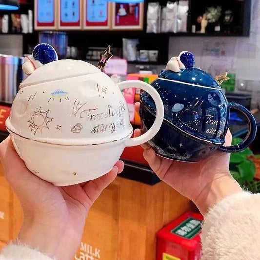 Astronaut Dream Planet Embossed Cup