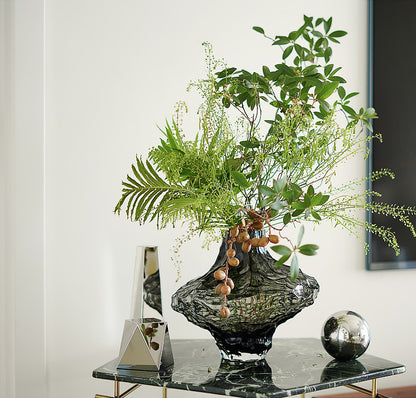 High-end canyon glass vase