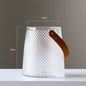 Portable leather glass vase ornaments creative