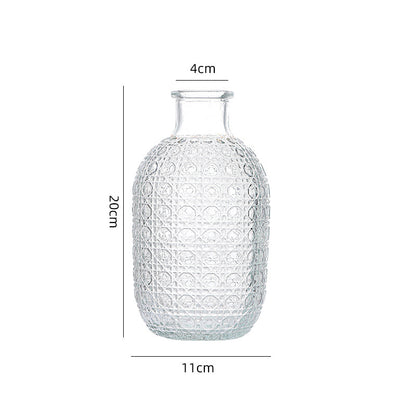 New embossed rhombus pattern vase 30pcs/ctn 4 colors
