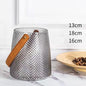 Portable leather glass vase ornaments creative