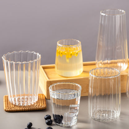 ins style heat-resistant transparent texture cup