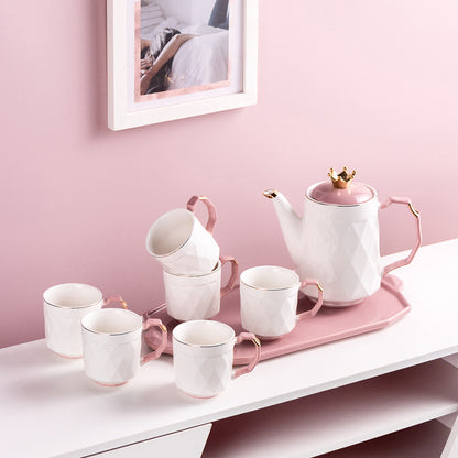 Light luxury ceramic kettle set