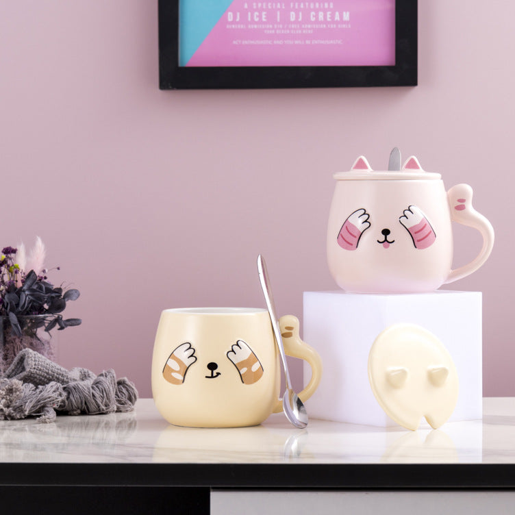 Creative cute three-dimensional cat mug