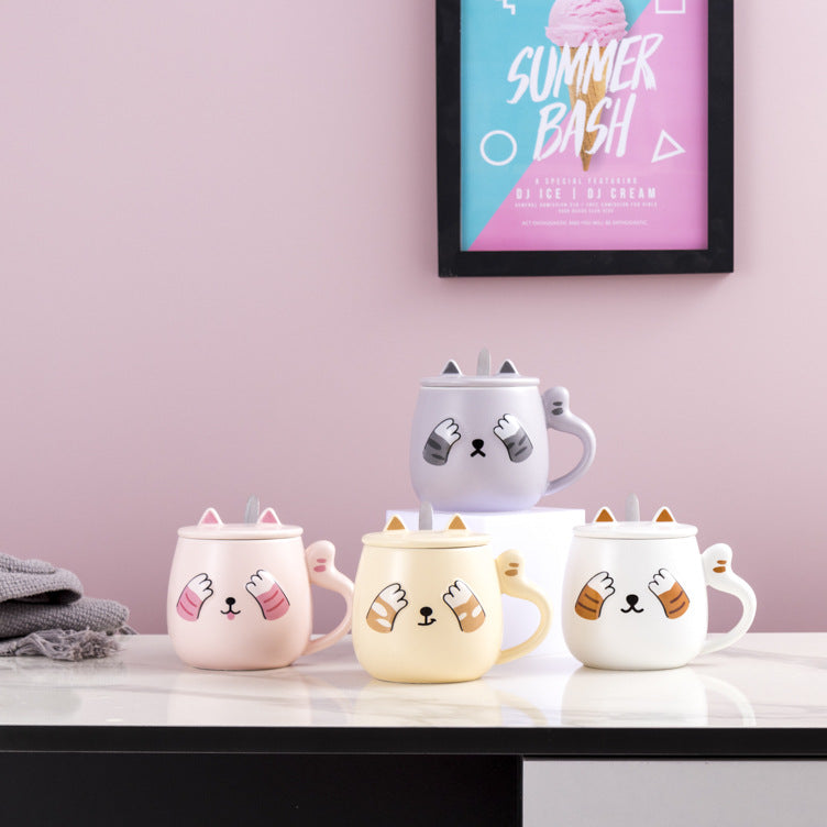 Creative cute three-dimensional cat mug