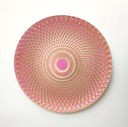 Crystal glass fruit plate