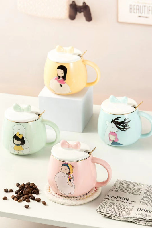 Forest girl ceramic mug