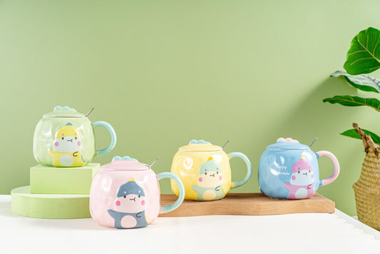 Cartoon little dinosaur mug