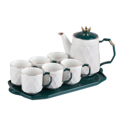 Light luxury ceramic kettle set