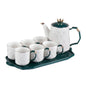 Light luxury ceramic kettle set
