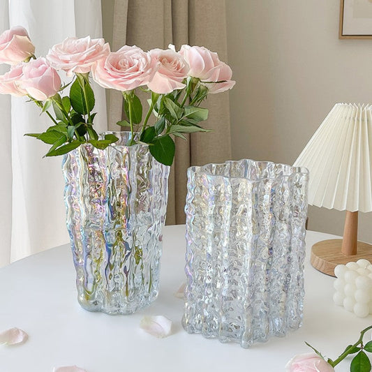 Extremely frozen glacier vase