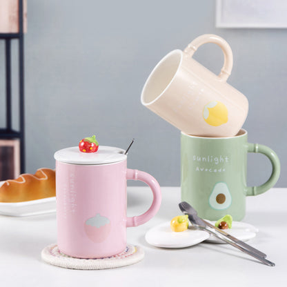 Creative summer fruit colorful mug