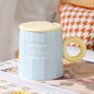Morandi contrast color mug£¨Cup + lid + spoon£©