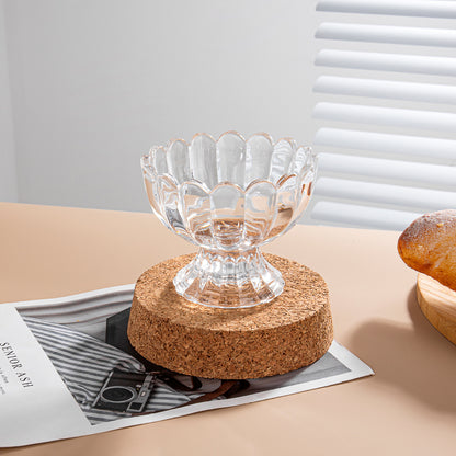 Small capacity round household ice cream cup with legs