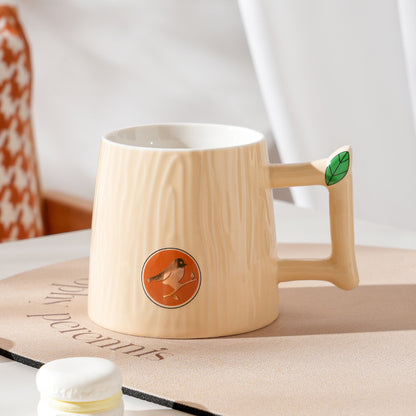 Bionic tree trunk contrast color mug