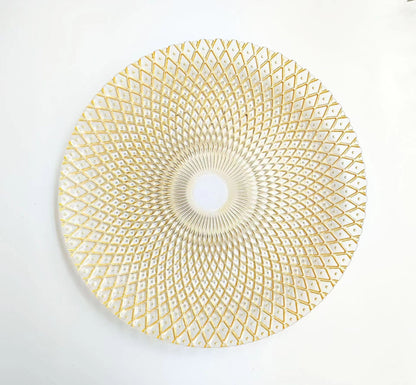 Crystal glass fruit plate