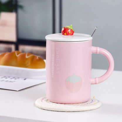 Creative summer fruit colorful mug