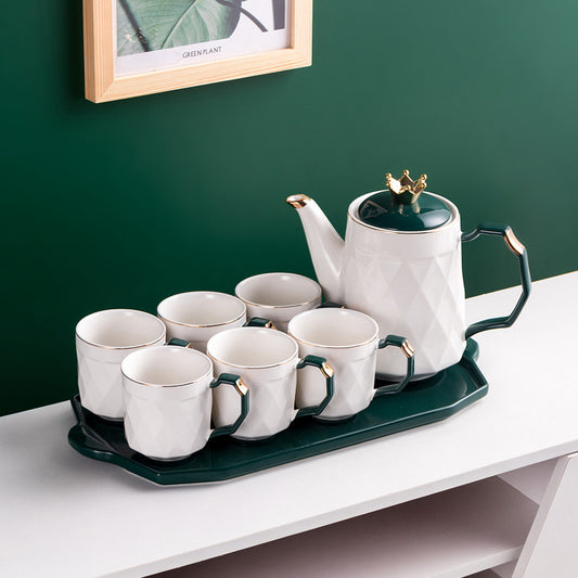 Light luxury ceramic kettle set