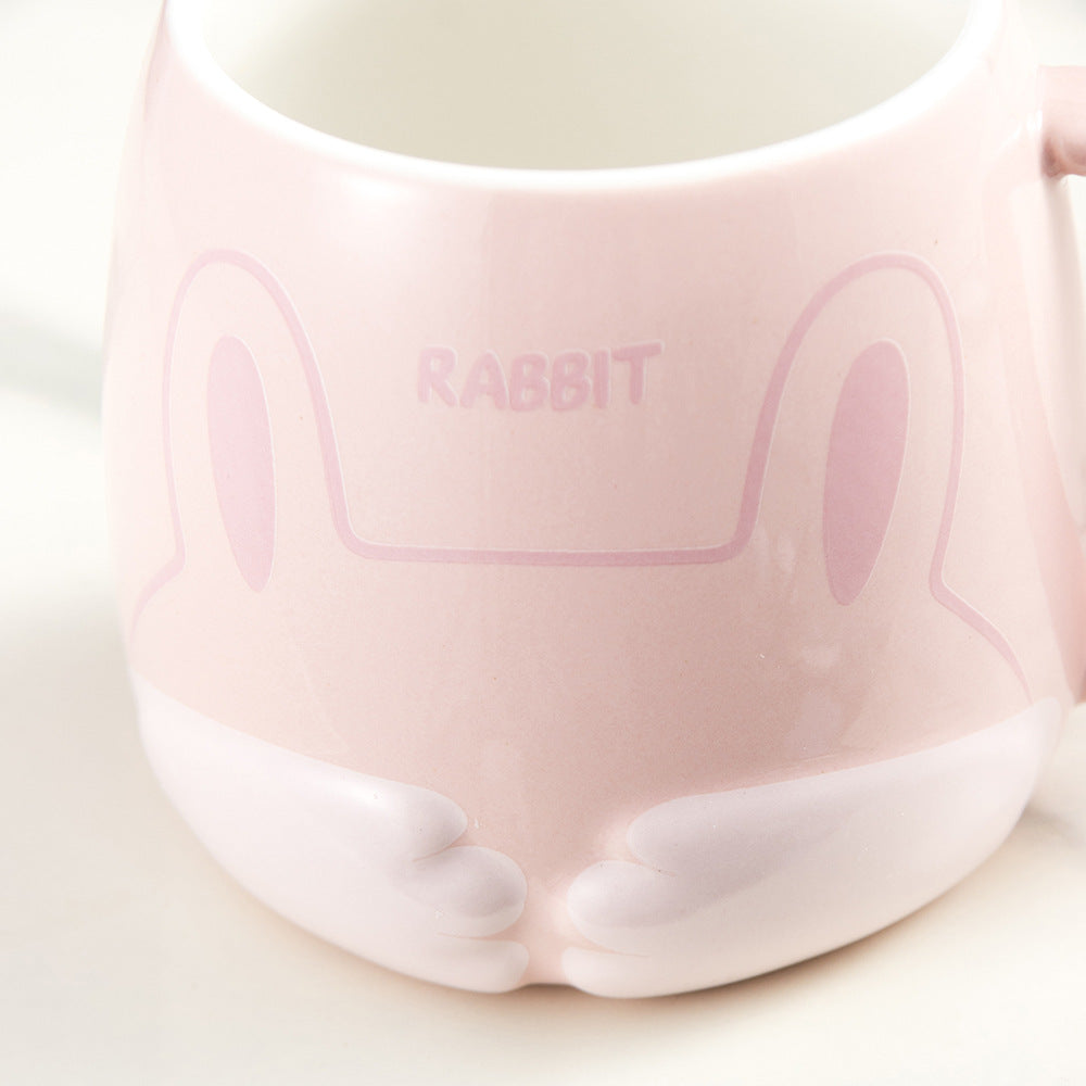 Shy little animal cute ceramic cup