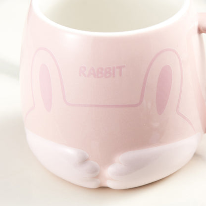 Shy little animal cute ceramic cup