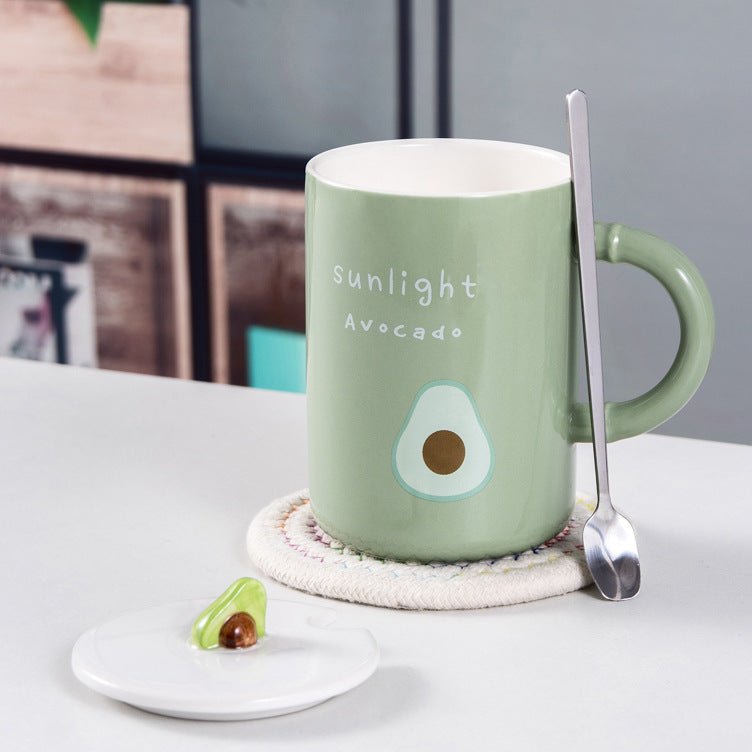 Creative summer fruit colorful mug