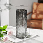 Frozen glacier glass vase