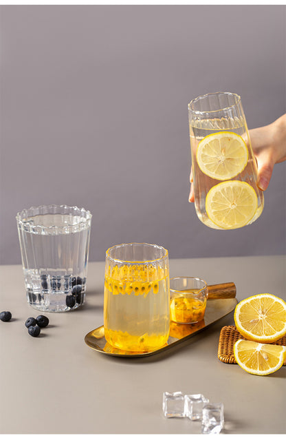 ins style heat-resistant transparent texture cup
