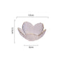 Creative Hammered Gold Petal Transparent Glass Bowl