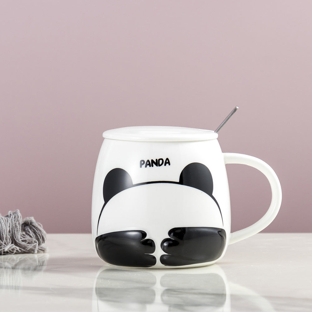 Shy little animal cute ceramic cup