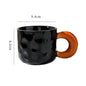 Concave and convex ceramic mug