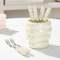 Pearl glaze honey jar fruit fork storage jar