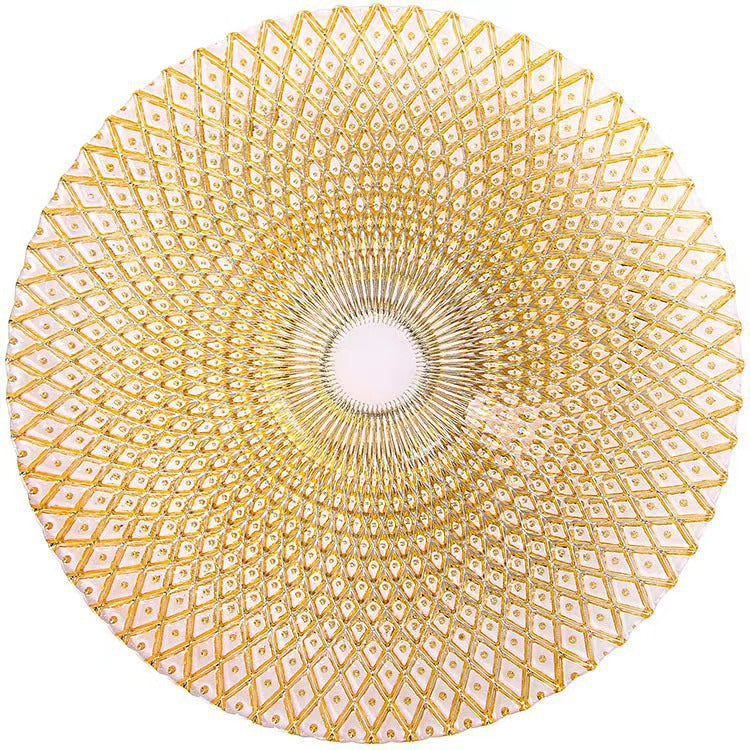 Crystal glass fruit plate