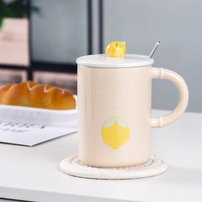 Creative summer fruit colorful mug