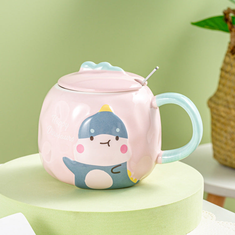 Cartoon little dinosaur mug