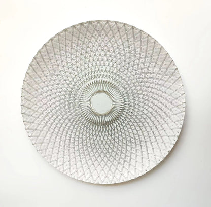 Crystal glass fruit plate