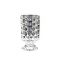 European style ins retro relief tall transparent glass vase