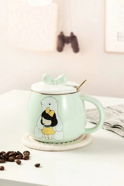 Forest girl ceramic mug