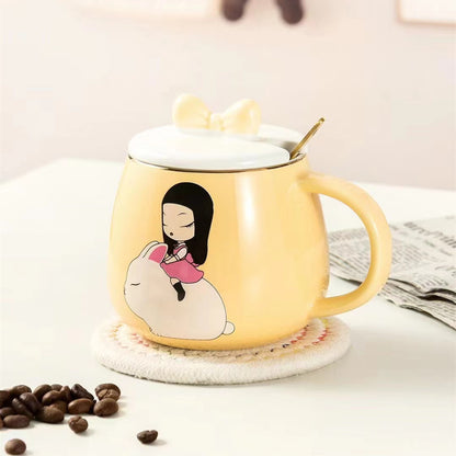Forest girl ceramic mug