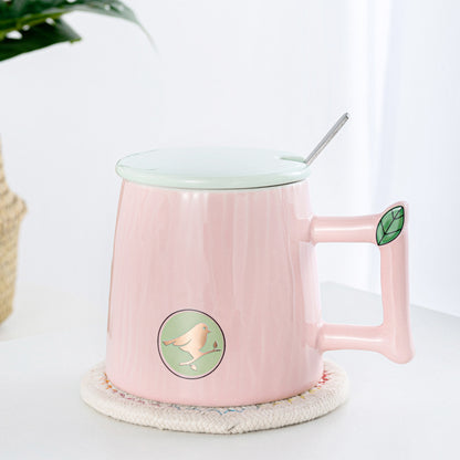 Bionic tree trunk contrast color mug